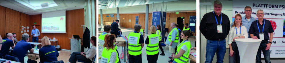 Fachforum Psychosoziale Unterstützung und Notfallversorgung für Einsatzkräfte und ein Messestand zur GPEC® 2026