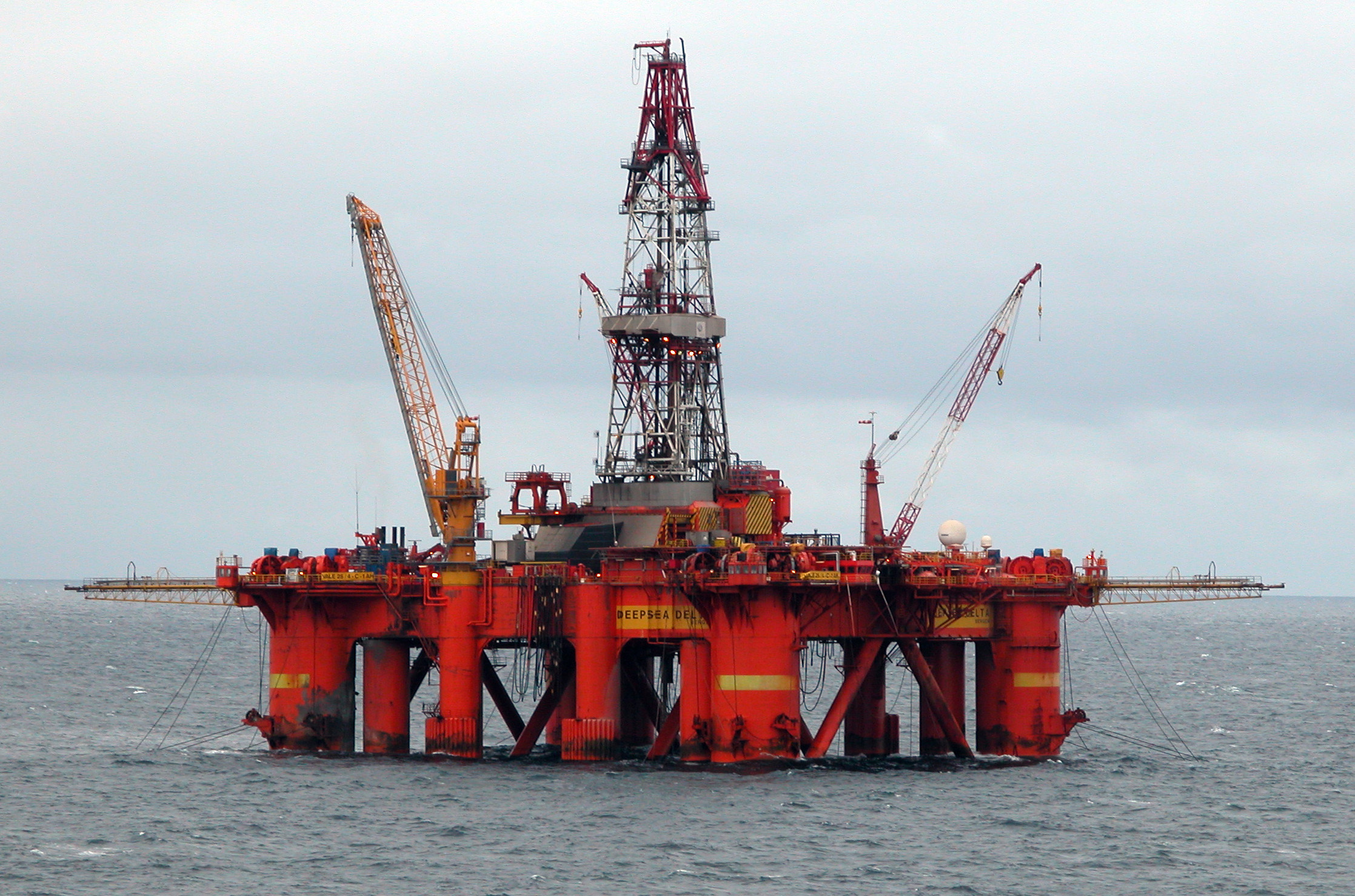 Deep Sea Oilplatform in the North Sea